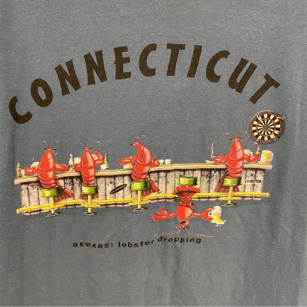 The Duck Co Connecticut Lobster TShirt Blue Size xLarge